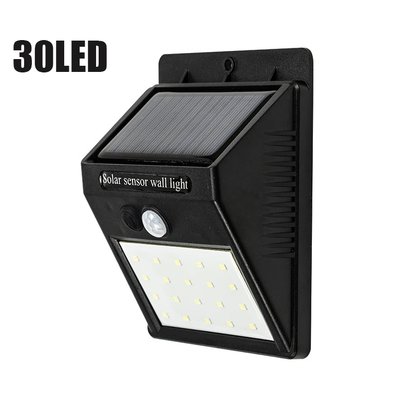 Уличный солнечный светильник с ИК датчиком движения настенный