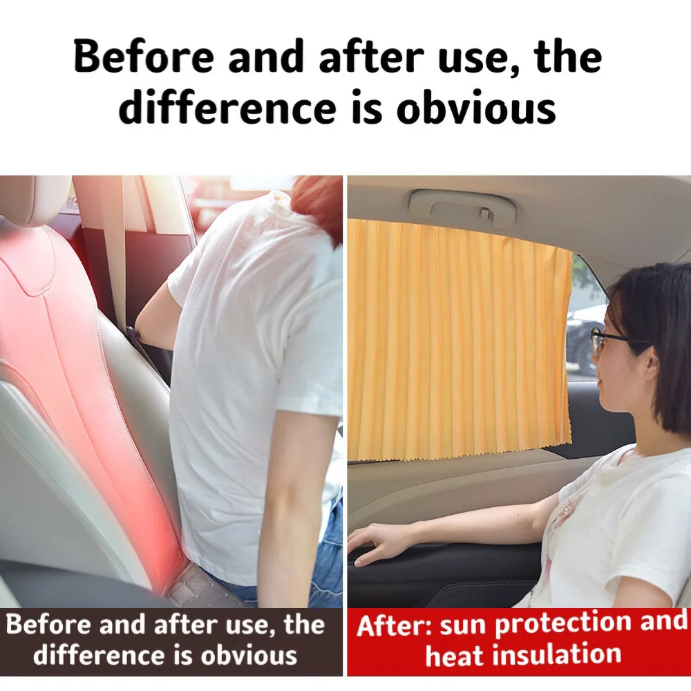 

Car Magnetic Sunshade Cloth Side Window Heat Insulation And Sun Protection Sun Block Magnetic Curtain Track Sun Block For Car