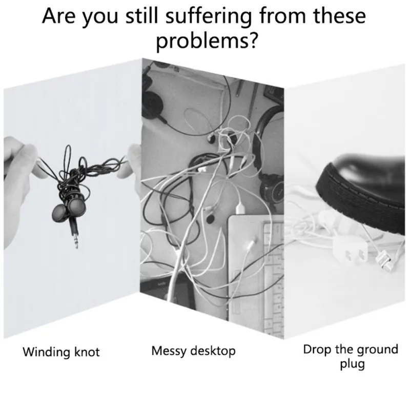 Ugreen Кабельный органайзер провода намотки вставной наушник держатель шнур мышки