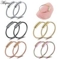 miqiao 1 pcs body piercing jewelry popular stainless steel nose ring nail nail sells european and american earrings