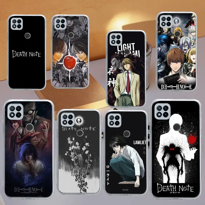 

Death Note Ryuk kira Phone Case Transparent for Xiaomi redmi note 8 9 10 11 t lite pro ultra mix 4 k40