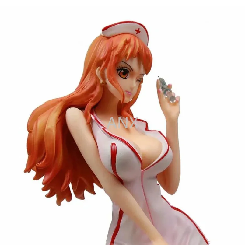 

33CM One Piece Nami Figure PVC Action Anime Collection GK Nurse Nami Doll Model Toy For Children Gifts one piece figure