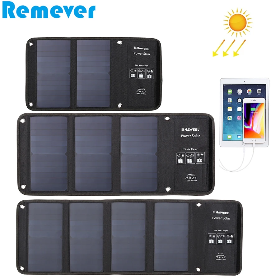 Портативные дорожные сумки на солнечной батарее для кемпинга 14 Вт 21 25 с USB