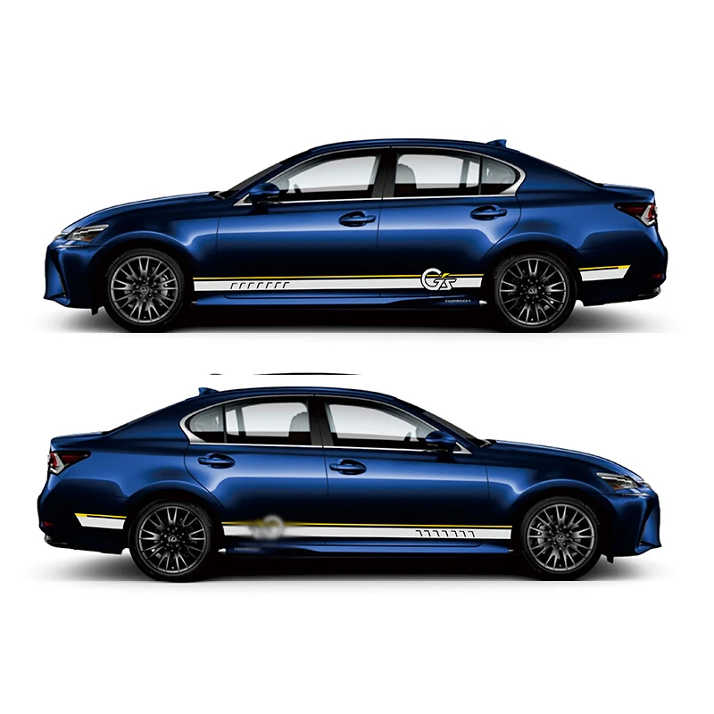 

Sport Stripes Car Stickers for Lexus GS 200h 300h 200t F SPORT Mark Levinson decals auto sticker