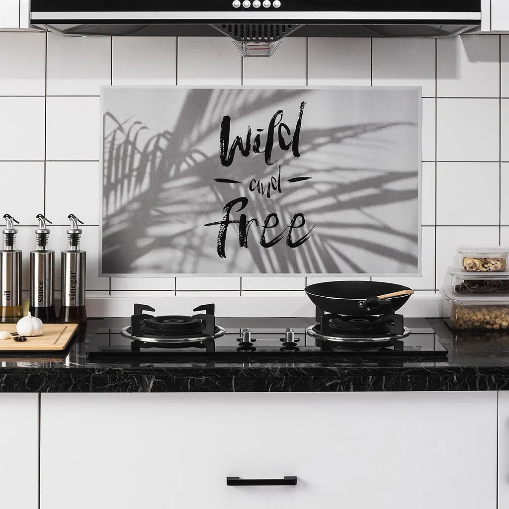 Толстая кухонная маслостойкая настенная бумага из алюминиевой фольги