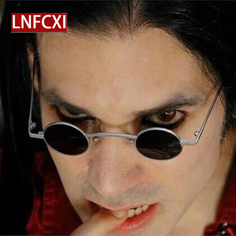 Очки солнцезащитные LNFCXI круглые для мужчин и женщин небольшие ретро очки в