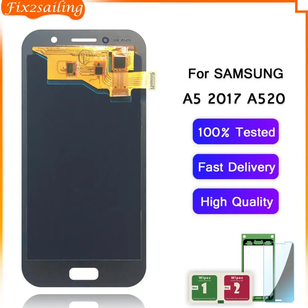 100% протестированный рабочий AMOLED ЖК дисплей сенсорный экран в сборе для Samsung Galaxy A5