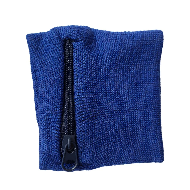 

Reflective Zipper Pocket Wrist Support Wrap Straps Outdoor Fitness Cycling Sports Wristband Badminton Sweatband wrist sweat band