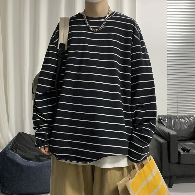 

Sleeve Long T-shirts Men Oversize O-neck Casual Long T Shirt Men Spring Autumn Loose Tee Shirt Men Tops Tee