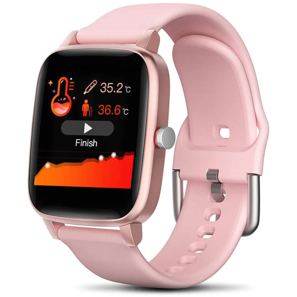 

Smart Digital Watch Blood Pressure Monitoring Body Temperature Measurement Fitness Bracelet with Pedometer Calorie Wristwatch