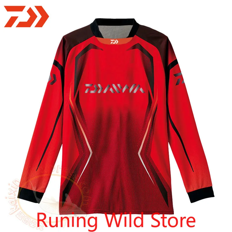

2 Outdoor Jersey Quick Dry Fishing Cycling Hiking Jersey Large Size Fishing Clothing Long Sleeve Anti-UV Autumn Fishing Shirt