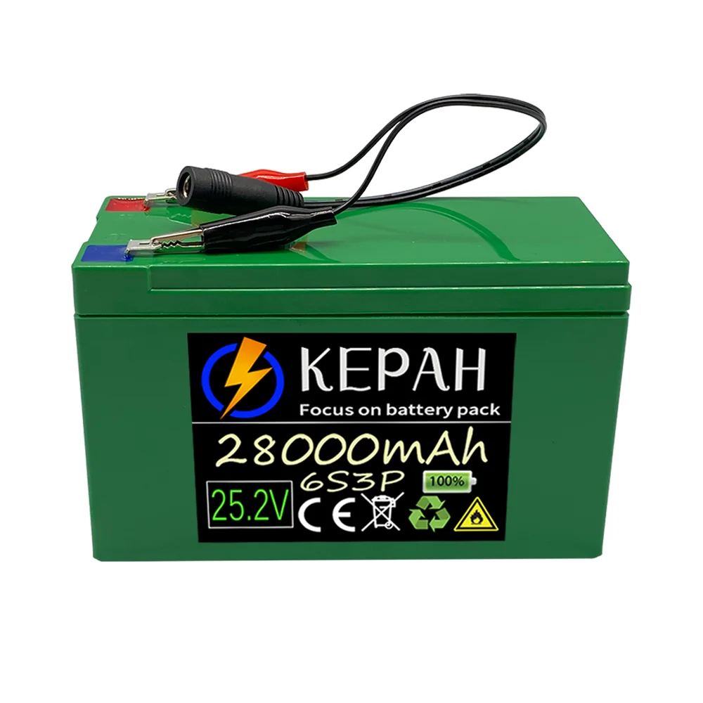 

Batterie lithium - ion 6s3p 24V 28ah 18650, 25,2v 28000mah,