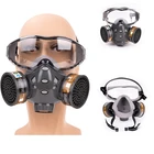 8200 Пылезащитная полумаска на все лицо, комплект с защитными очками, Краскораспылитель, химические пестициды, украшение с фильтром, респиратор