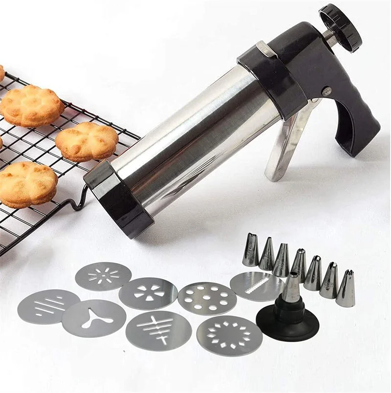 

Cookie Press Maker Kit Cookie Press Making Gun Biscuits Cake Mold Biscuit Gun Cookie Press Maker Machine Dessert Decoration Tool