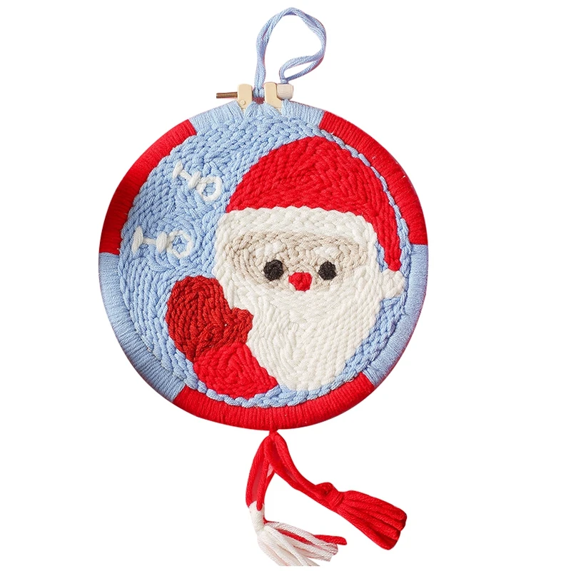 

Лучший Санта-Клаус, наборы для вышивки своими руками для детей, наборы для вышивки шерстью для начинающих, наборы для вышивки крестиком, Наб...