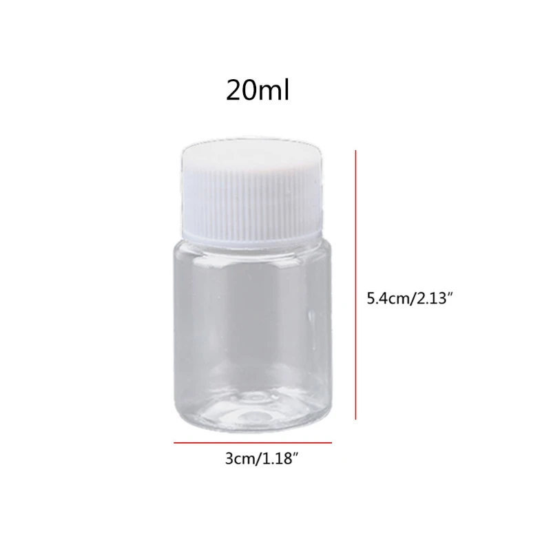 

Portable Leak Proof Travel Bottle Plastic Bottle Refillable Container with 20ml Great for Home Toiletries Dropshipping