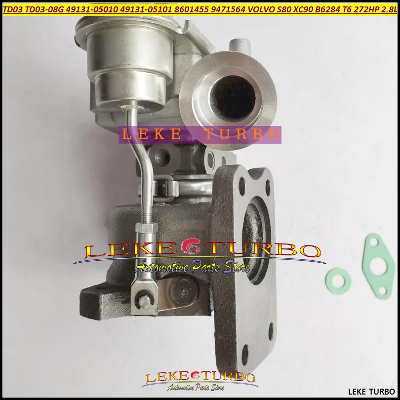 Фото Турбокомпрессор Turbo TD03 TD03-08G 49131-05010 49131-05101 8601455 9471564 для VOLVO S80 XC90 1998-2002, двигатель B6284 T6 272 л.с. 2.8 л. №1