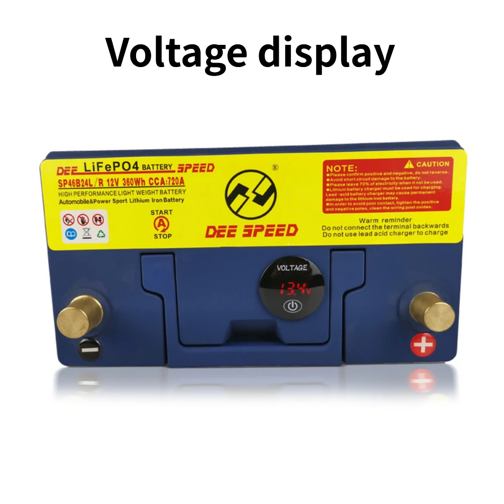 

80ah 100ah Lifepo4 12V lithium iron battery for beginner car ups batteries with balanced bms voltage display car lithium battery