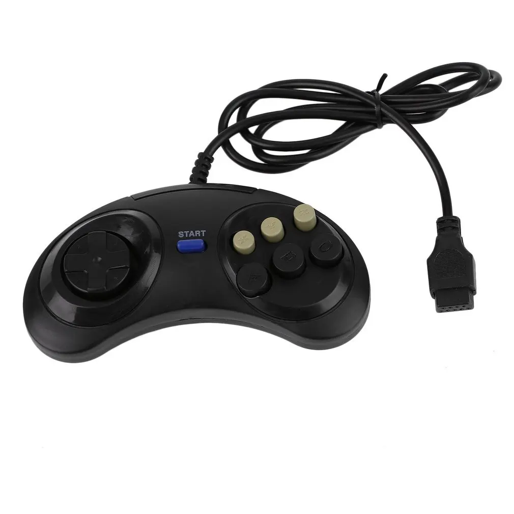 Новый игровой джойстик с шестью кнопками для Sega Megadrive аксессуары геймпад Mega drive For