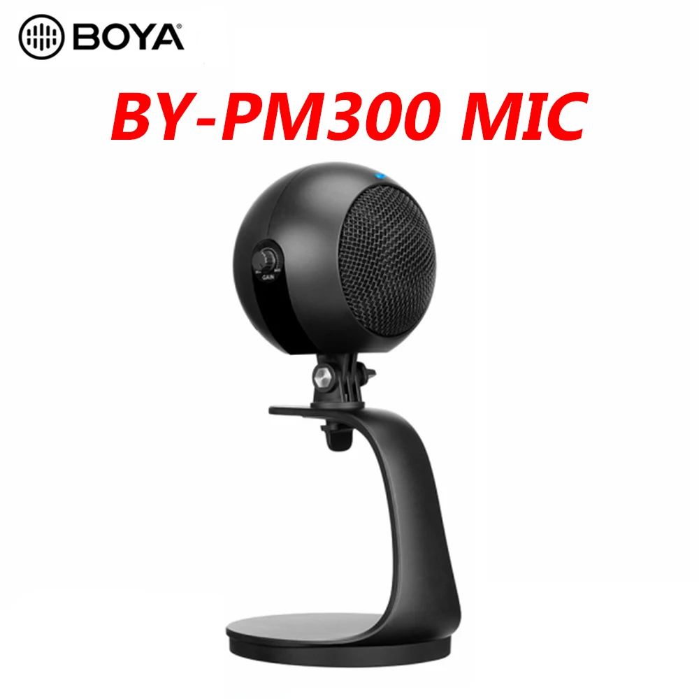 

BOYA BY-PM300 Профессиональный USB-микрофон, микрофон для ПК, настольного компьютера, живого пения, записи, конференц-зала, направленного радио