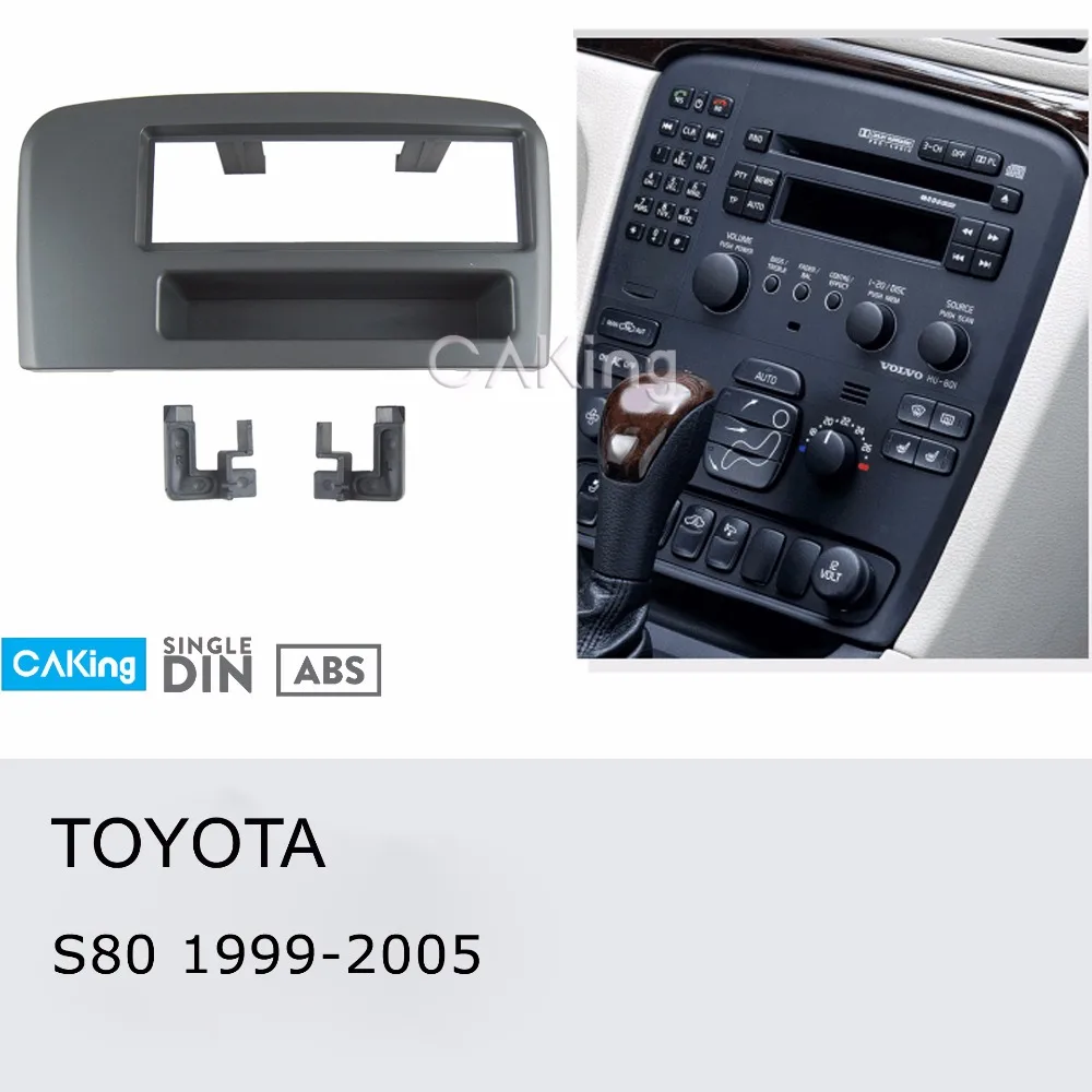 Одна Din Автомобильная панель радиоприемника для VOLVO S80 набор приборной панели с