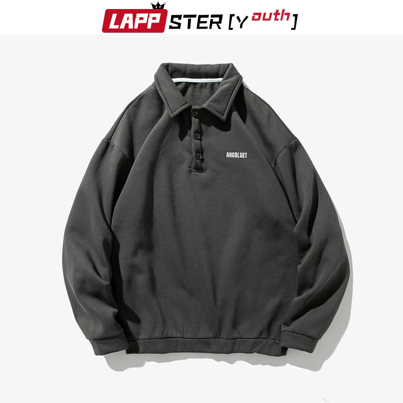 LAPPSTER-Youth мужские толстовки с высоким воротником 2020 цветные спортивные уличные