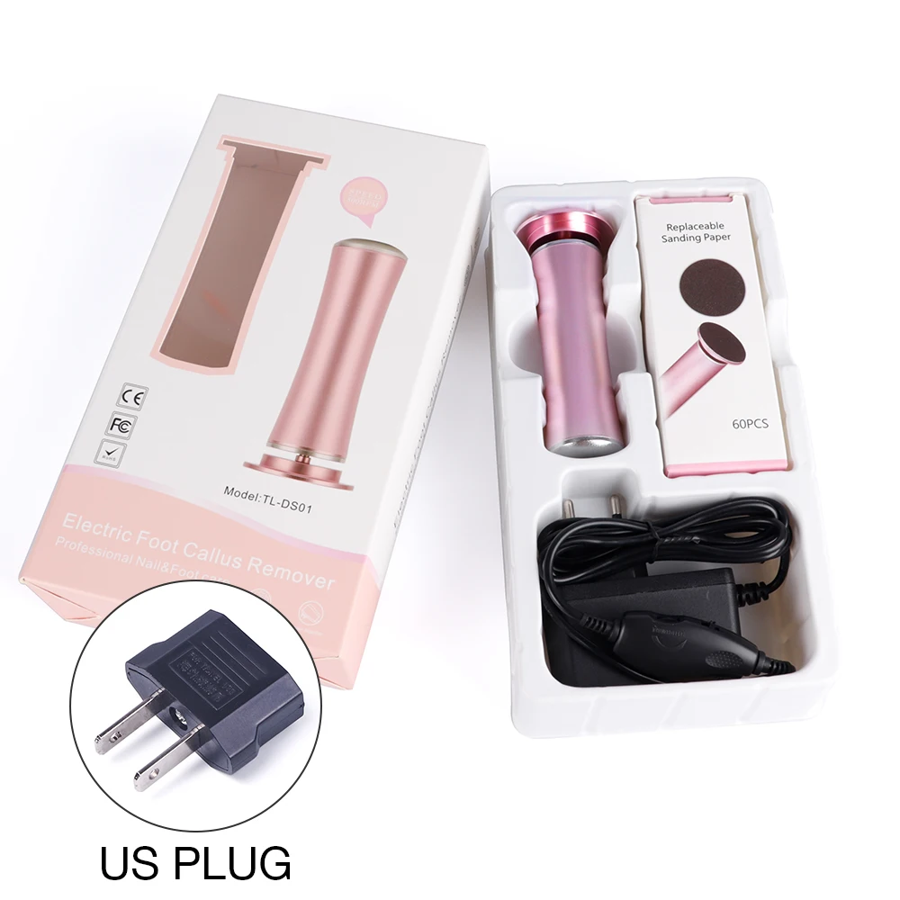 US plug Многофункциональный электрический шлифовальный станок для ног, шлифовальный станок для ног, отшелушивающий омертвевшую кожу, средство для удаления мозолей, уход за ногами, устройство для педикюра - Цвет: US plug