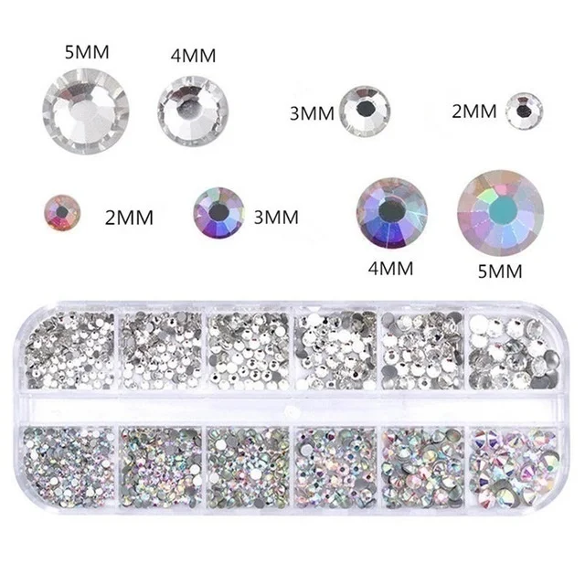 Manicure 12 Square Box Diamond Jewelry