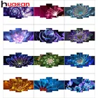 Huacan 5 шт. алмазная живопись цветок полная квадратная фотография Стразы мозаичное украшение