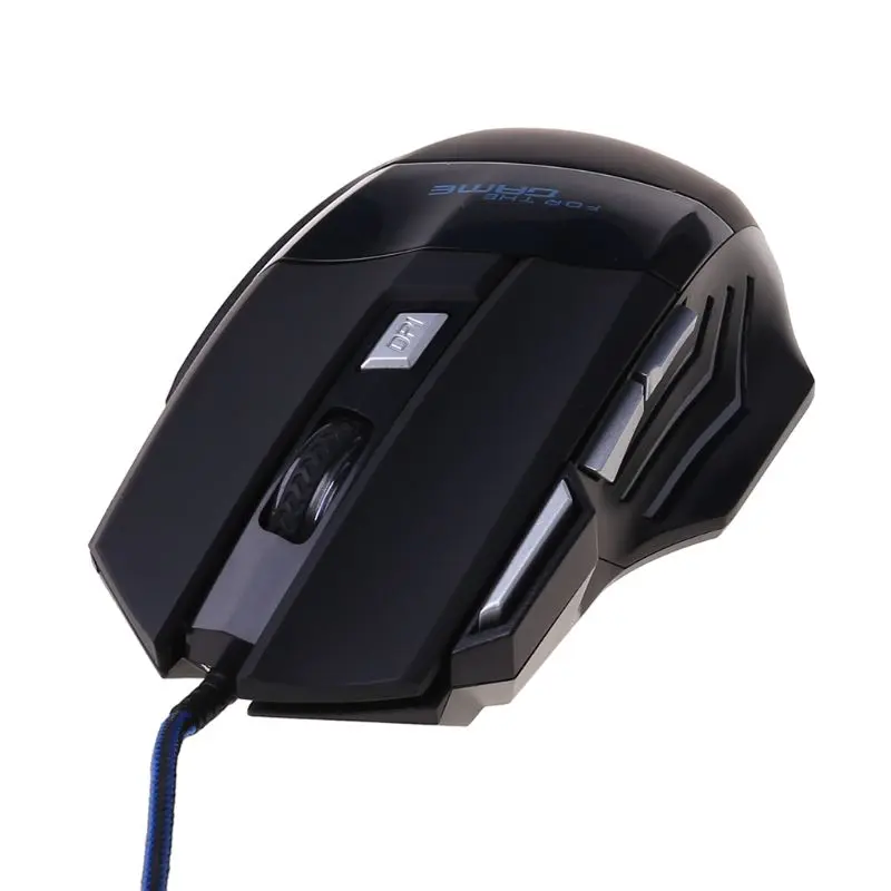 Игровой Мышь 7 кнопок USB Проводная светодиодный дыхание противопожарный