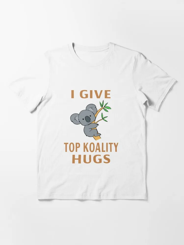 Мужская футболка с коротким рукавом I Give Top Koality Hugs летняя Удобная дышащая круглым