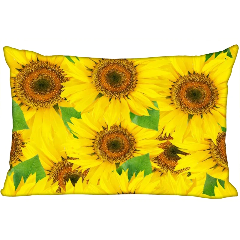 

Наволочка с подсолнухом на заказ, атласная тканевая декоративная наволочка, прямоугольная, для дома, офиса, свадьбы, 10-10
