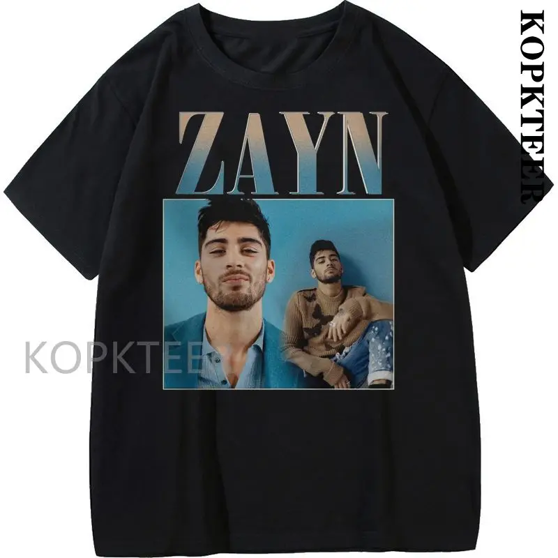 

Cool Singer Zayn Malik T Shirt Summer 2021 Black Casual O Neck Hip Hop Short Sleeve T-Shirt Streetwear Men's Tees Tops