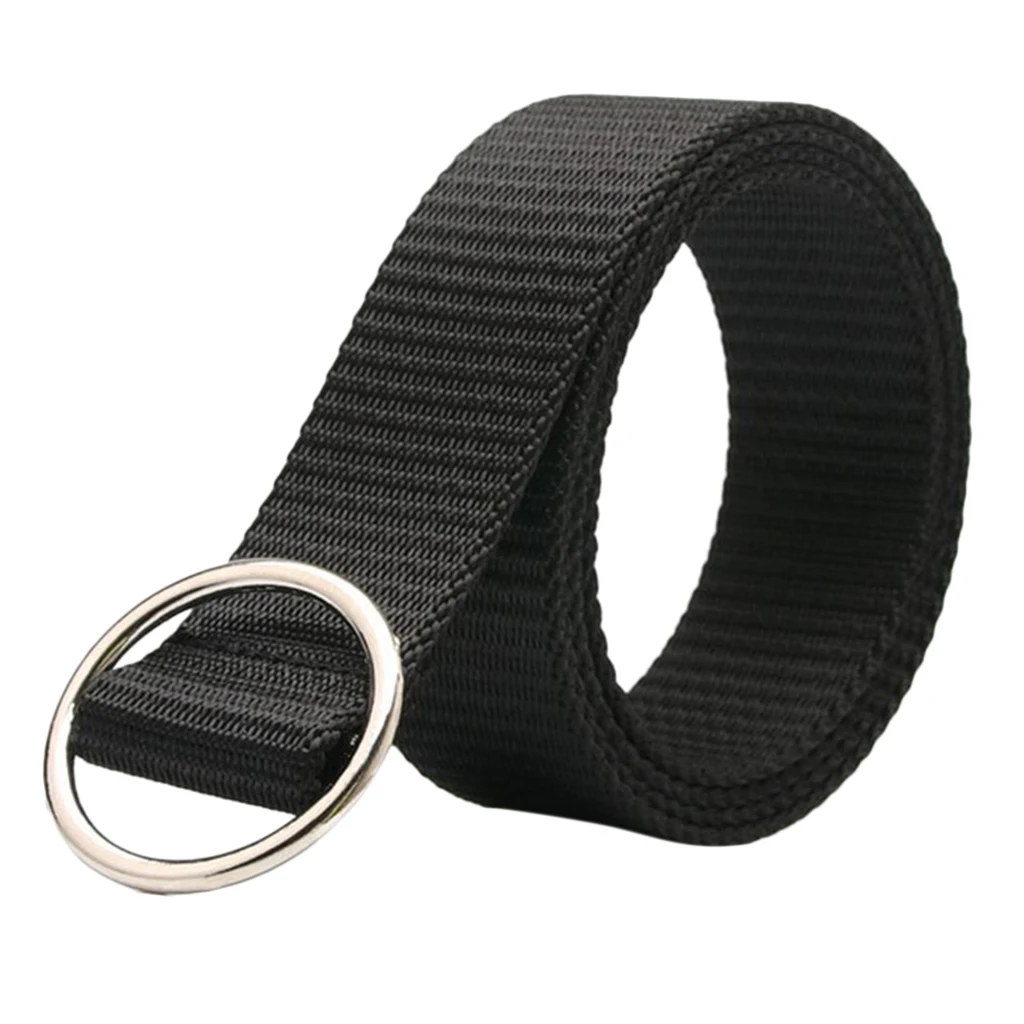 

Metal Buckle Waist Belt Canvas Strap Casual Jeans Accessories 1.3" Width