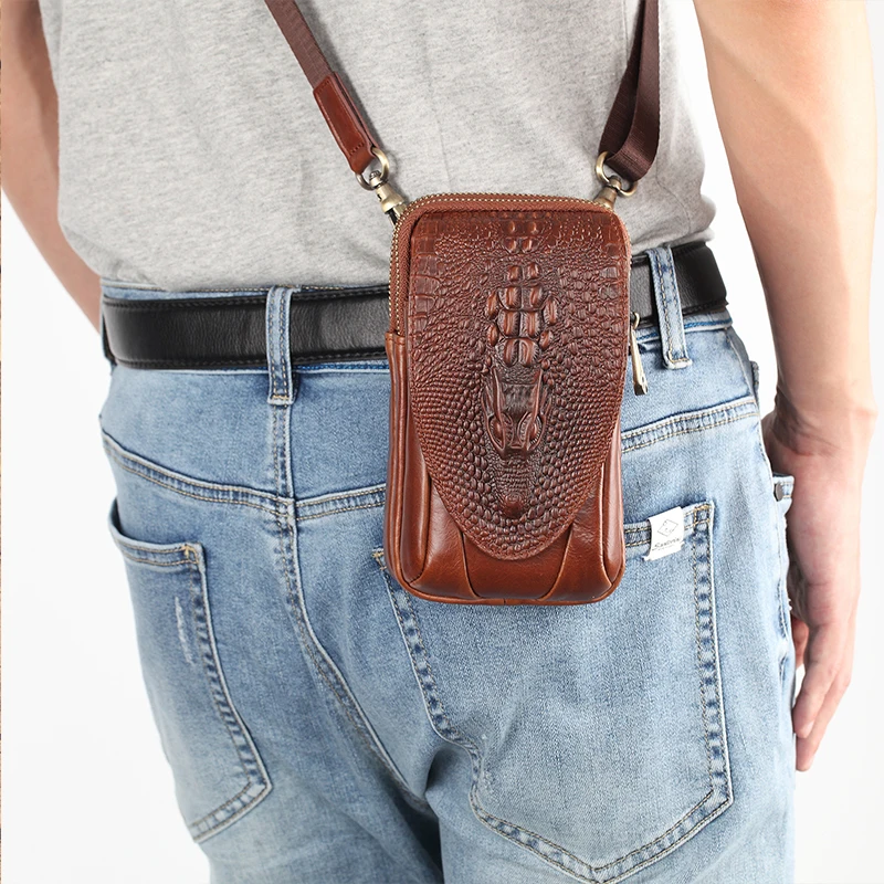 Маленькая мужская сумка на плечо из натуральной воловьей кожи клатч мессенджер