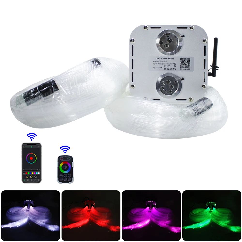 Двойной RGB светильник 32 Вт с эффектом звездного неба 1000 пряди т. 3 м 0 75