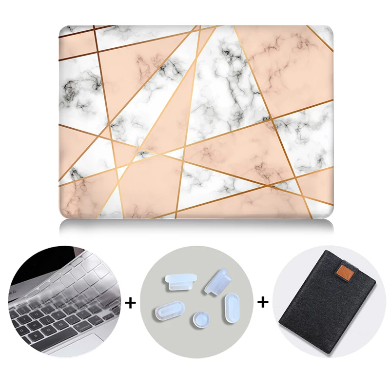 MB02 MTT жесткий чехол с мрамором для Macbook Air 11 13 Pro retina 13 15 дюймов с сенсорной панелью для ноутбука a2159 a1706 a1534 a1466 Funda - Цвет: MB02