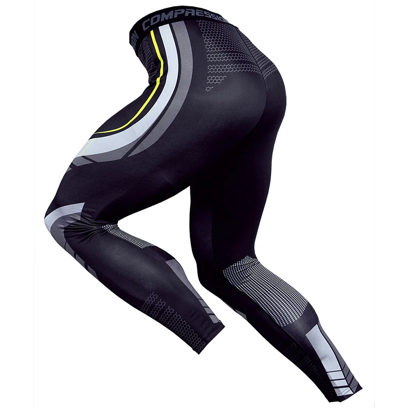 Камуфляж быстросохнущая хорошо подогнанная Мужская сжатия Леггинсы Новинка