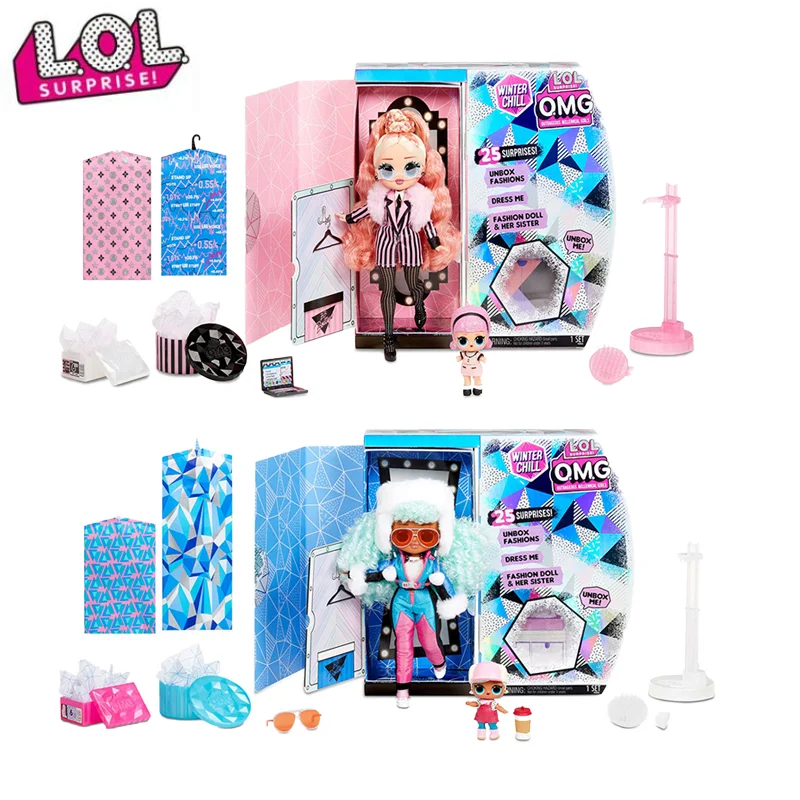 

Original Lol Surprise Doll OMG Big Sister Winter Carnival Doll Lol Dolls Big Wig and Madame Queen Dolls for Girls Birthday Gift