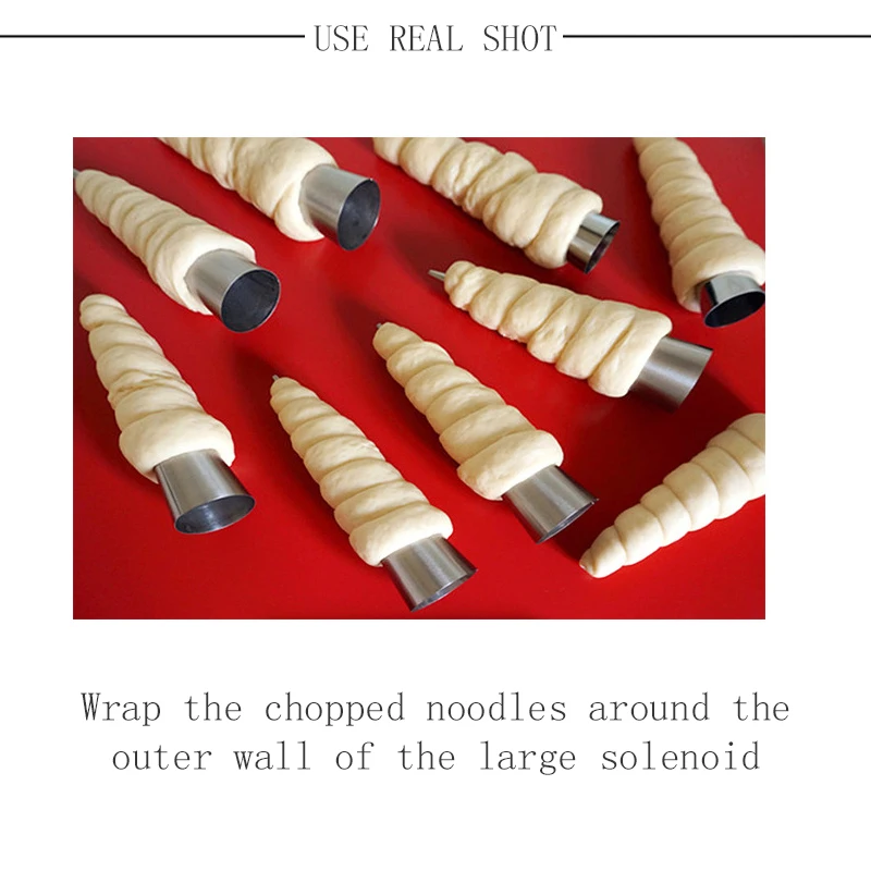 Нержавеющая сталь спиральной формы для Круассанов коническая труба конус рулон