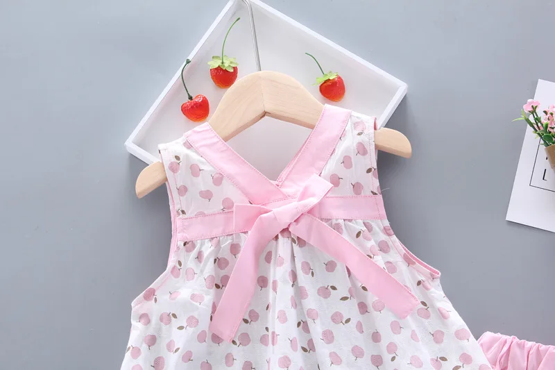 Комплекты летней одежды для девочек Детская одежда Модные детские хлопковые