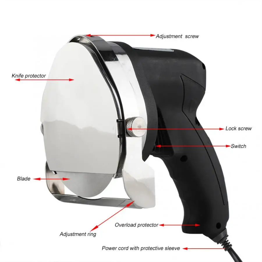 

Electric Kebab Slicer Handheld Roast Meat Cutting Blade Slicing Machine Shawarma Cutter Gyro Knife 220V 110V