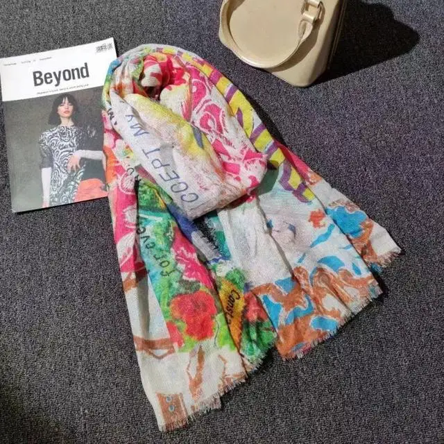 Spanish Print Scarf Shawl Photo Gifts 2 | Hat &amp Glove Sets