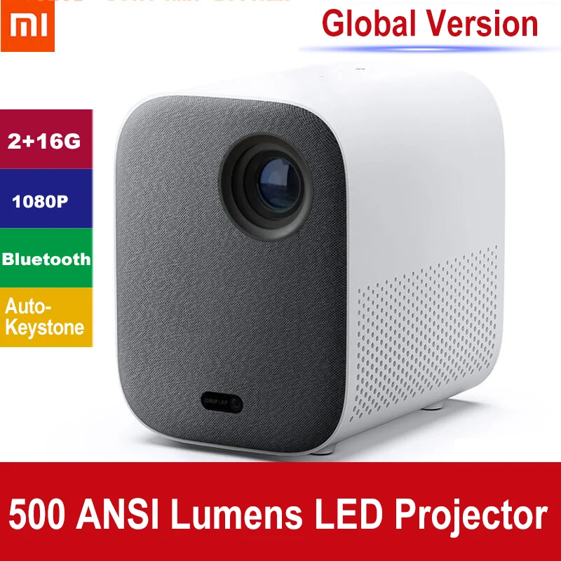 

Глобальная версия Xiaomi Youth Edition 2 500 ANSI мини-проектор LED 1080P HD DLP Система домашнего кинотеатра ТВ Видео портативный проектор