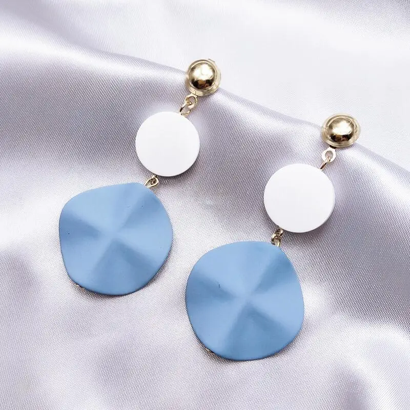 

New Korean Sweet Love Clear Crystal Black Bowknot Earrings For Women Trendy Female Gifts Fashion Drop Geometric Earrings Jewelry
