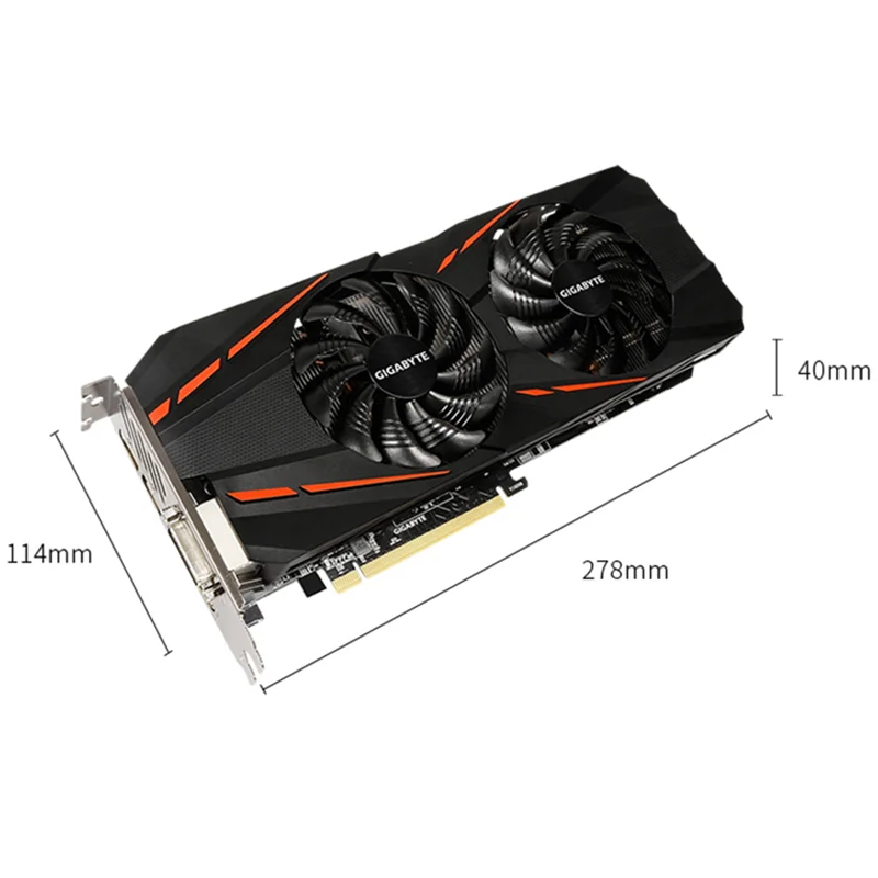 GIGABYTE Видеокарта GTX 1060 G1 Gaming 3 Гб видеокарта GPU карта для nVIDIA Geforce GTX1060 3 ГБ 192Bit видеокарты б/у