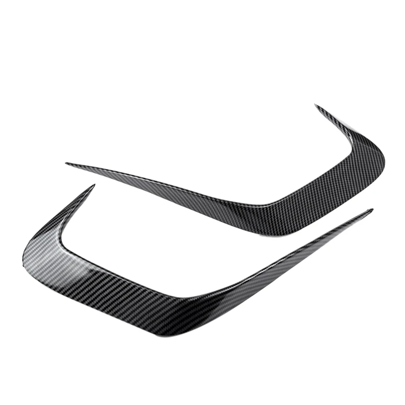 

2 Set Car Accessories: 1 Set Car Rear Bumper Side Splitter Wing Spoiler & 1 Pcs Car Tail Door Button Cover Trim Sticker
