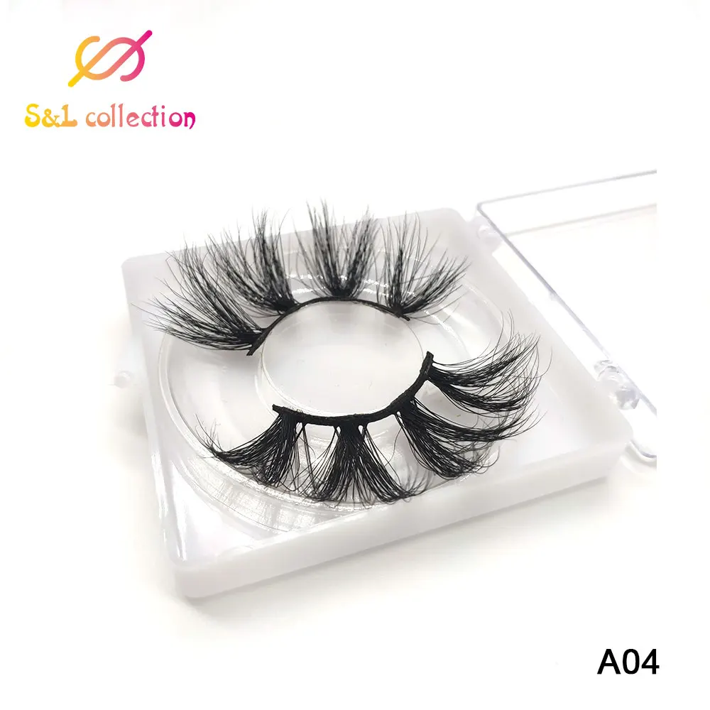 

25mm 3DMink Lashes Square box Custom Packaging Label Makeup Dramatic Long Mink Lashes Thick Stirp Resuable 25mm Eyelashes