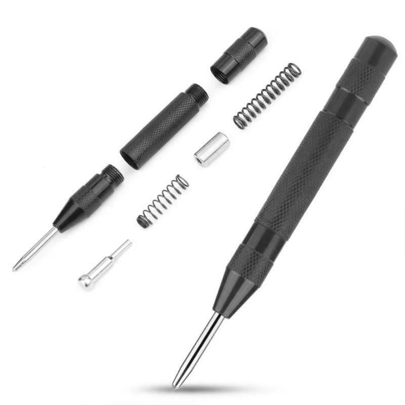 2Pcs Heavy Duty Automatic Center Pin Punch Spring Loaded Metal Wood Press Dent Marking Starting Holes Tool | Инструменты