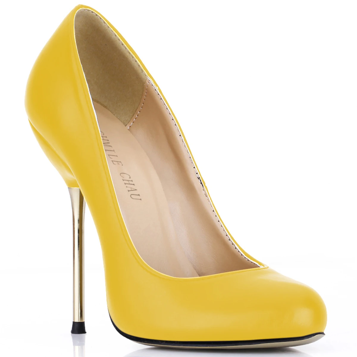 Пикантные женские вечерние туфли на высоком металлическом каблуке Женские